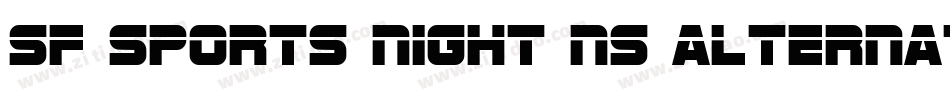 SF Sports Night NS Alternate字体转换